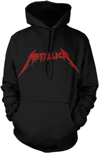 Metallica · Skull Screaming Red Hooded Sweatshirt