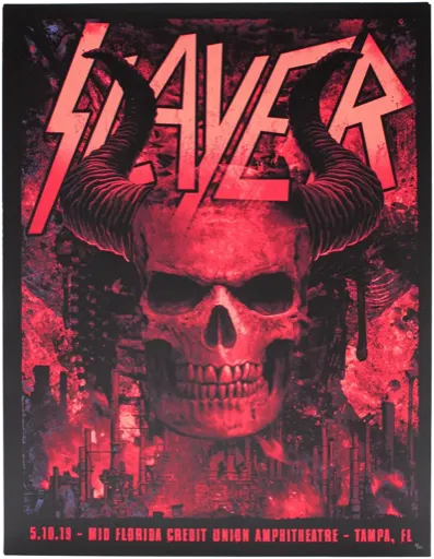 Slayer · 5.10.19 Tampa FL — Ron Ransom Screenprint