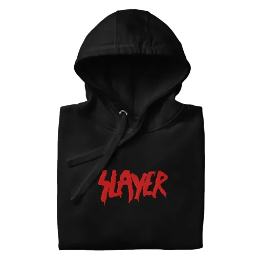Slayer · Red Drip HD Embroidered Hoodie